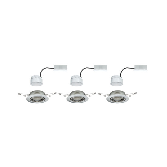 Süvistatav valgusti Coin Base 5W 3 tk. komplekt 3-step dim