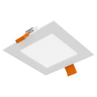 Įleidžiamas kvadratinis šviestuvas 6W IP40 3000K 550lm standartinė balta