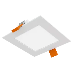 Įleidžiamas kvadratinis šviestuvas 6W IP40 3000K 550lm standartinė balta