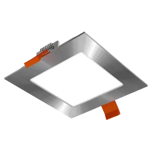 Upotettava alavalaisin SQUARE 6W IP40 3000K 550lm standardi mattakromi