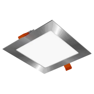 Įleidžiamas kvadratinis šviestuvas 18W IP40 4000K 1700 lm standartinė sidabrinė spalva