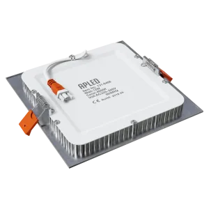 Recessed downlight SQUARE 12W IP40 3000K 1100lm silver