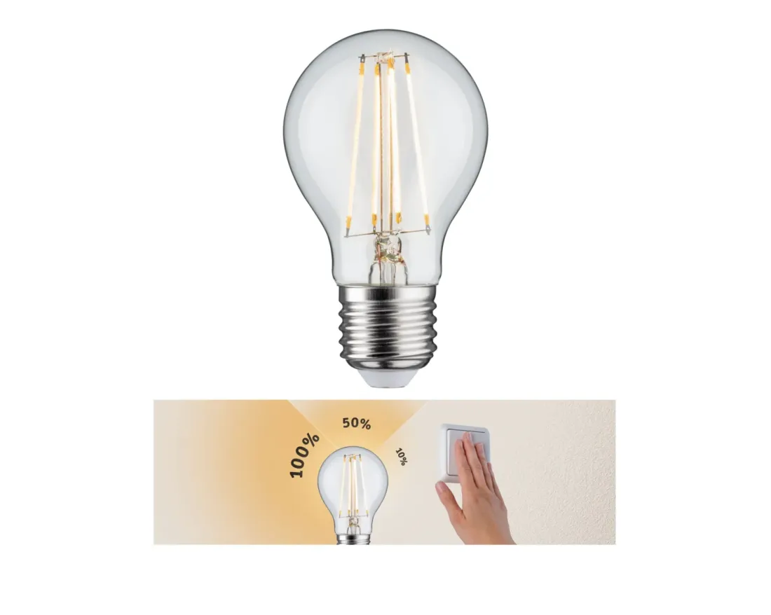 3-portainen himmennettävä LED-lamppu E27 806 lm 8 W 2700 K