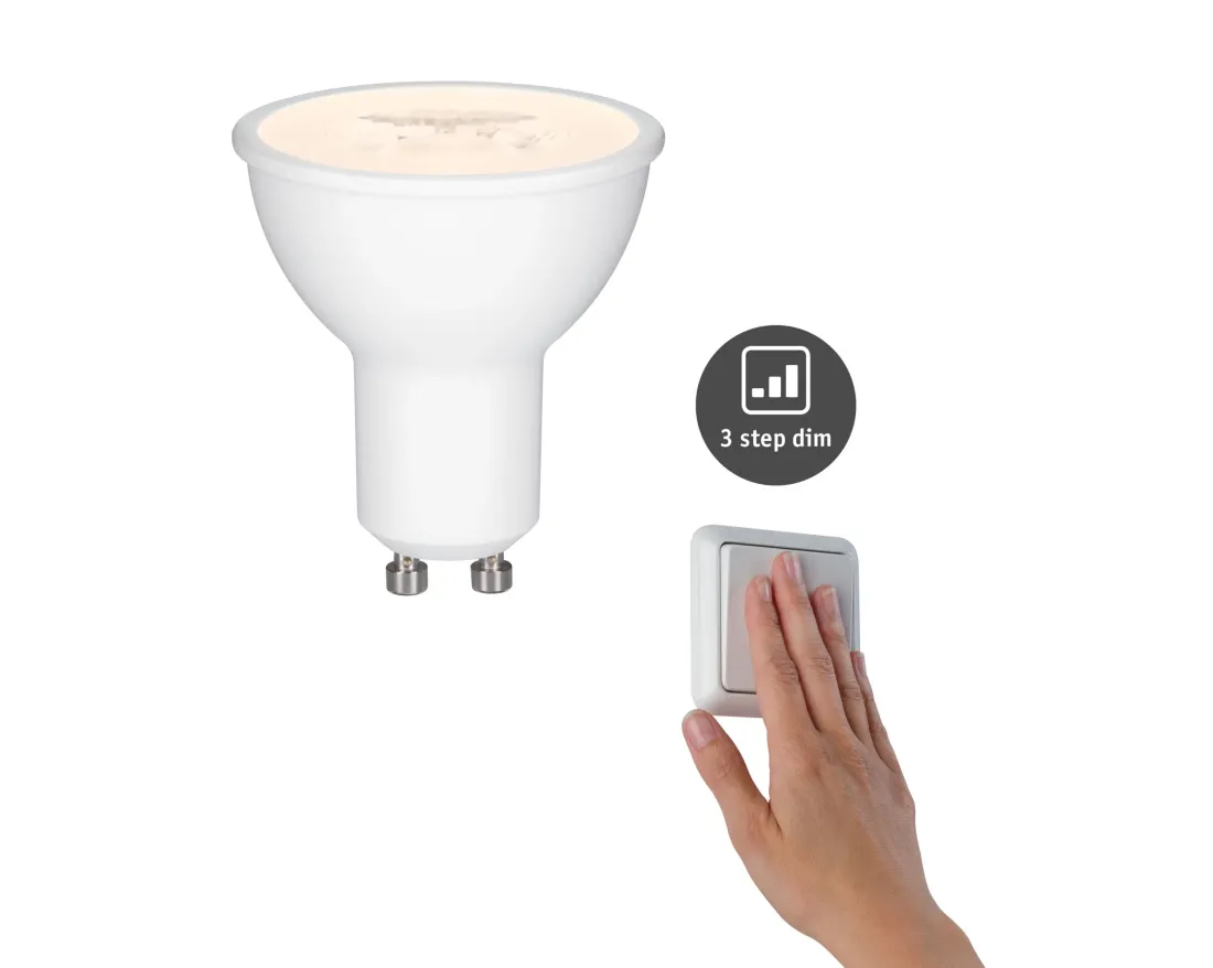 LED-heijastin GU10 460 lm 6,5 W 2700K step-dim