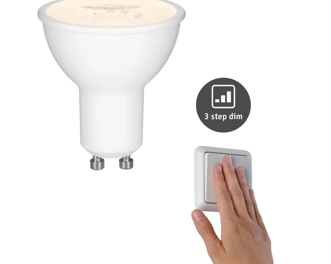LED reflektors GU10 460 lm 6,5W 2700K step DIM