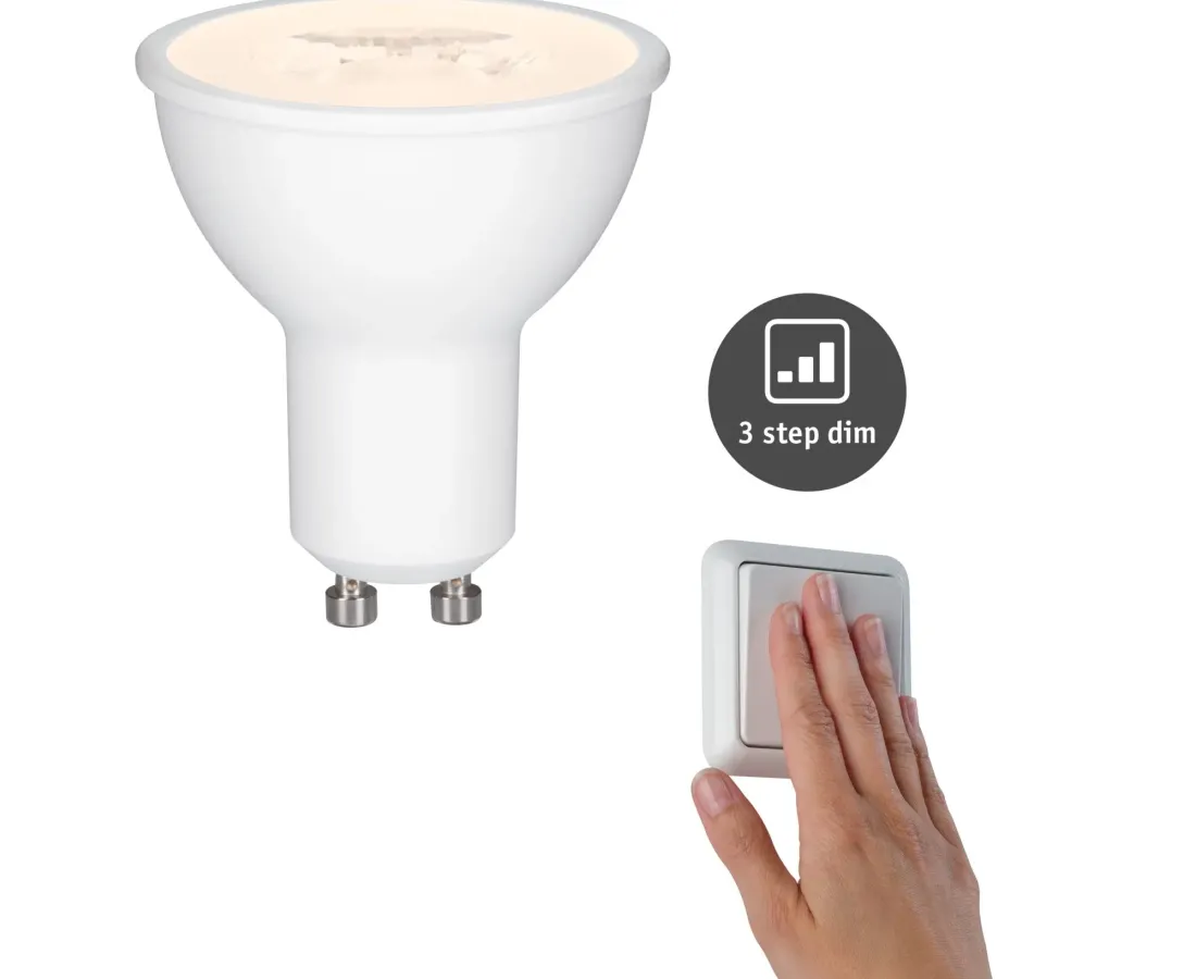 LED reflektors GU10 460 lm 6,5W 2700K step DIM