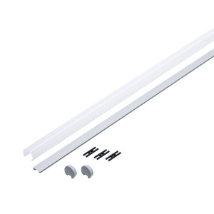 LED profiil hajutiga 2m alumiinium, satiin TUBE