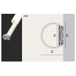 LED profiil hajutiga 2m alumiinium, satiin TUBE
