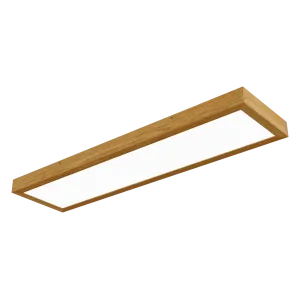 Paviršinis LED šviestuvas LONG WOODLINE 42W IP20 3000K 3950 lm ąžuolas