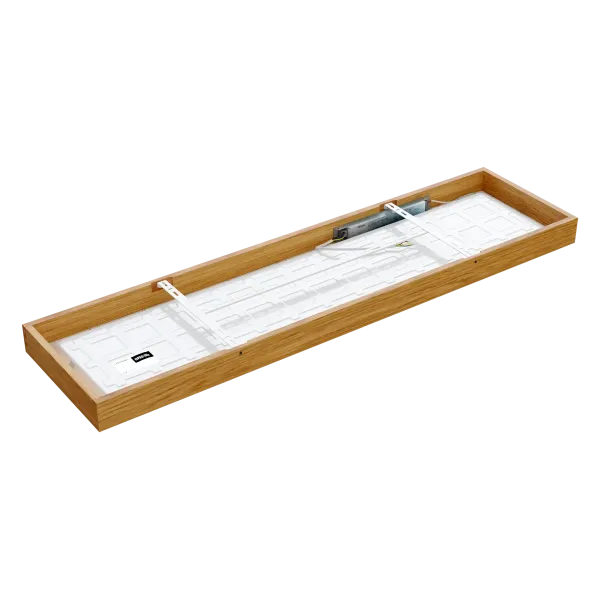 Paviršinis LED šviestuvas LONG WOODLINE 42W IP20 3000K 3950 lm ąžuolas