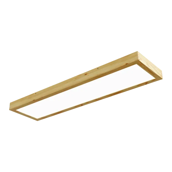 Paviršinė LED šviestuvas LONG WOODLINE 42W IP20 4000K 3950 lm pušis