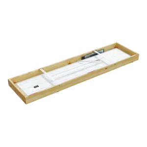 Paviršinė LED šviestuvas LONG WOODLINE 42W IP20 4000K 3950 lm pušis