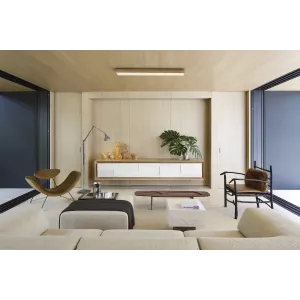 Paviršinė LED šviestuvas LONG WOODLINE 42W IP20 4000K 3950 lm pušis