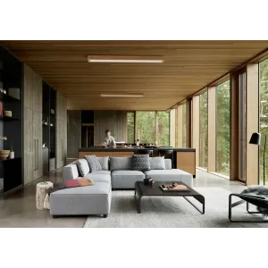 Pinnasäädin LED-kattovalaisin LONG WOODLINE 42W IP20 4000K 3950lm saarni