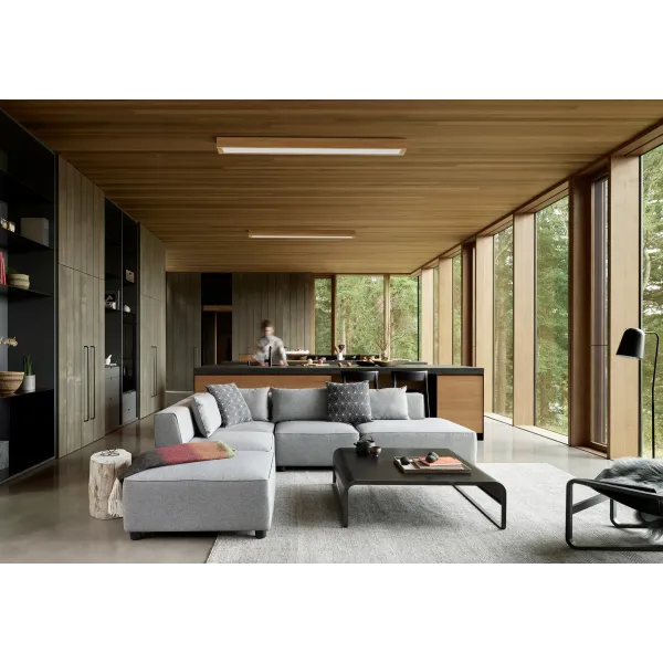 Pinnasäädin LED-kattovalaisin LONG WOODLINE 42W IP20 4000K 3950lm saarni