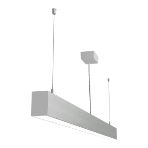 Riippuvalaisin LOOK 1200 mm 46 W IP20 4000 K 3387 lm, hopea