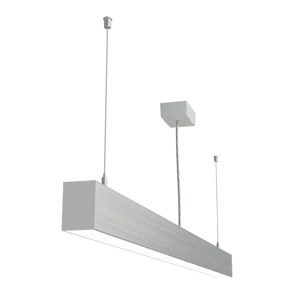 Riippuvalaisin LOOK 1200 mm 46 W IP20 4000 K 3387 lm, hopea