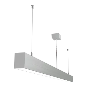 Riippuvalaisin LOOK 1500 mm 58W IP20 3000K 4350 lm, hopea