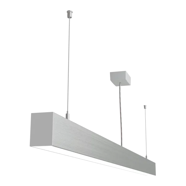 Riippuvalaisin LOOK 1500 mm 58W IP20 3000K 4350 lm, hopea