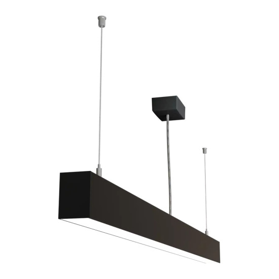 Pakabinamas šviestuvas LOOK 1200 mm 46W IP20 4000K 3387 lm juodas