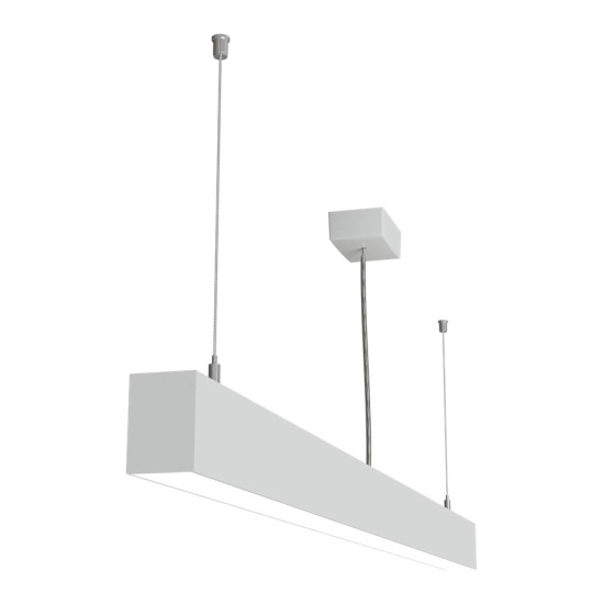 Pakabinamas šviestuvas LOOK 1200 mm 46W IP20 3000K 3387 lm baltas