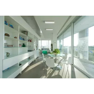 Pinta-asennettava LED-valaisin QUADRA 40W IP41 4000K 3512lm DALI-paristo 1H valkoinen