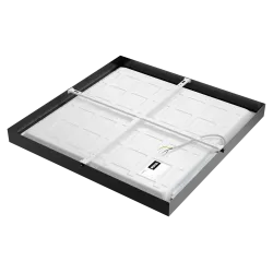 Virsapmetuma LED gaismeklis QUADRA 40W IP41 4000K 3512lm UGR melns