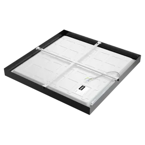Pinnapealne LED valgusti QUADRA 40W IP41 4000K 3512lm UGR must