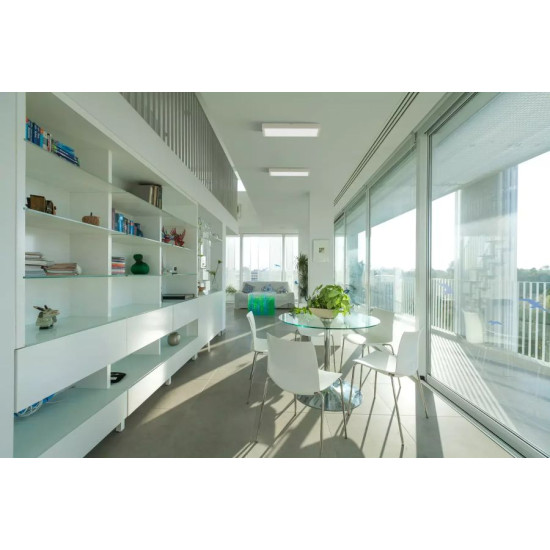 Paviršinis LED šviestuvas QUADRA 40W IP41 4000K 3512 lm standartinė balta