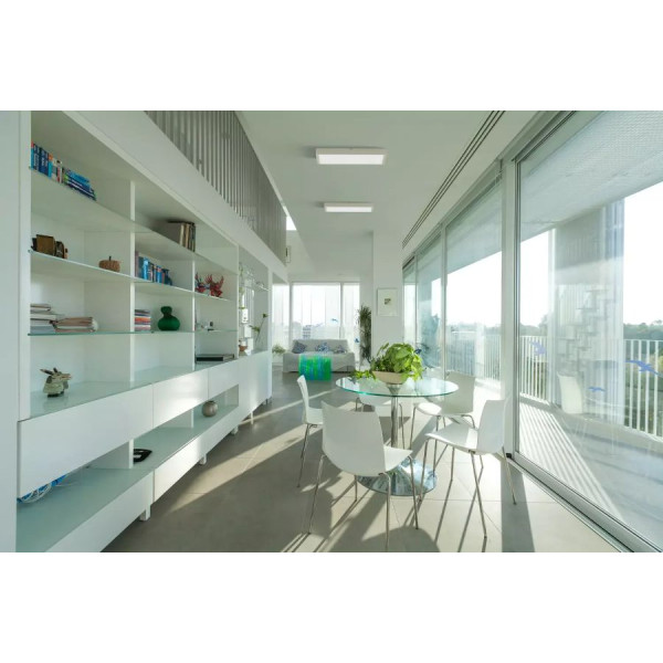 Surface LED light QUADRA 40W IP41 4000K 3512lm DALI battery 1H white