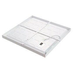 Paviršinis LED šviestuvas QUADRA 40W IP41 4000K 3512 lm DALI su 1 val. baterija, balta