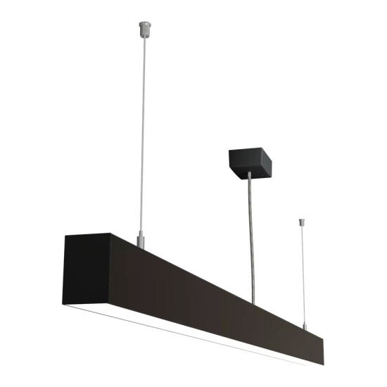 Pendant light LOOK 1500 mm 58W  IP20 4000K 4350lm black