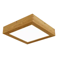 Pinnapealne LED laevalgusti QUADRA WOODLINE 300x300 24W IP20 3000K 1430lm tamm