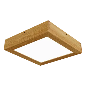 Virsapmetuma LED griestu gaismeklis QUADRA WOODLINE 300x300 24W IP20 4000K 1430lm ozols