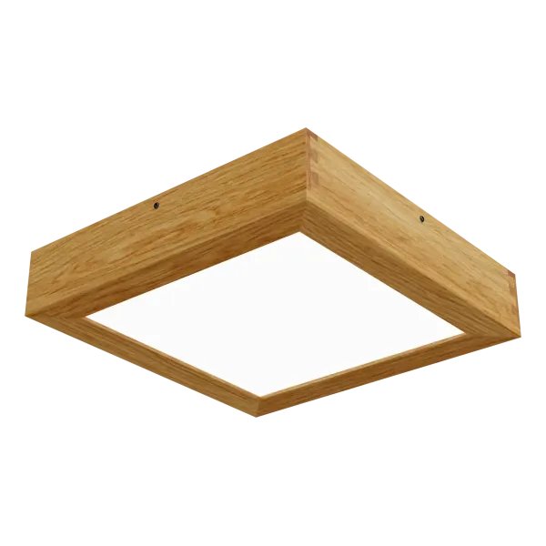 Virsapmetuma LED griestu gaismeklis QUADRA WOODLINE 300x300 24W IP20 4000K 1430lm ozols