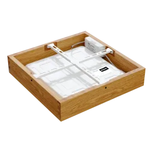 Virsapmetuma LED griestu gaismeklis QUADRA WOODLINE 300x300 24W IP20 4000K 1430lm ozols