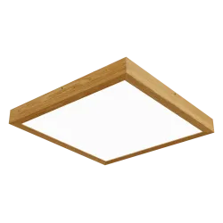Virsapmetuma LED griestu gaismeklis QUADRA WOODLINE 600x600 40W IP20 3000K 3320lm ozols