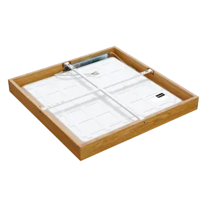 Pinnapealne LED laevalgusti QUADRA WOODLINE 600x600 40W IP20 3000K 3320lm tamm