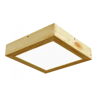 Paviršinis LED šviestuvas QUADRA WOODLINE 300x300 24W IP20 4000K 1430lm pušis
