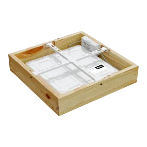 Paviršinis LED šviestuvas QUADRA WOODLINE 300x300 24W IP20 4000K 1430lm pušis