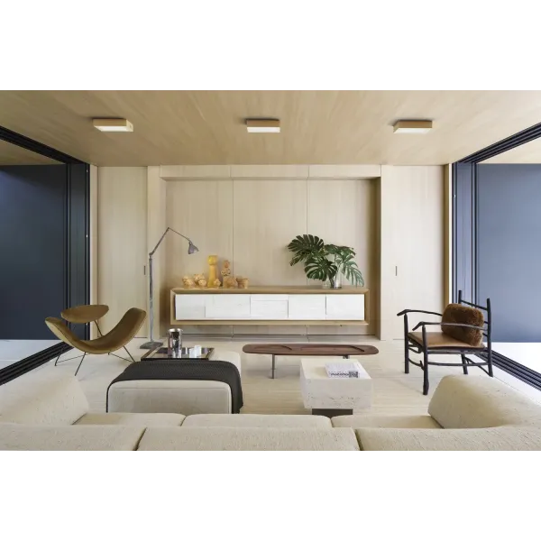 Paviršinis LED šviestuvas QUADRA WOODLINE 300x300 24W IP20 4000K 1430lm pušis