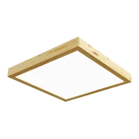 Paviršinis LED šviestuvas QUADRA WOODLINE 600x600 40W IP20 4000K 3320 lm pušis