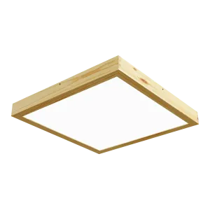 Paviršinis LED šviestuvas QUADRA WOODLINE 600x600 40W IP20 4000K 3320 lm pušis