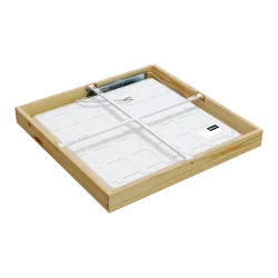 Paviršinis LED šviestuvas QUADRA WOODLINE 600x600 40W IP20 4000K 3320 lm pušis