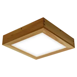 Virsapmetuma LED griestu gaismeklis QUADRA WOODLINE 300x300 24W IP20 4000K 1430lm osis