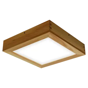 Paviršinis LED šviestuvas QUADRA WOODLINE 300x300 24W IP20 4000K 1430lm uosis