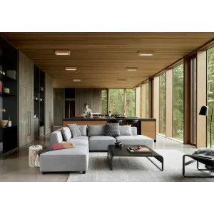 Paviršinis LED šviestuvas QUADRA WOODLINE 300x300 24W IP20 4000K 1430lm uosis