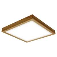 Paviršinis LED lubų šviestuvas QUADRA WOODLINE 600x600 40W IP20 4000K 3320lm uosis