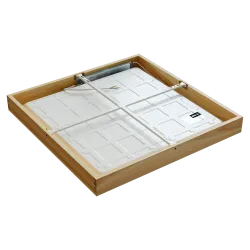 Virsapmetuma LED griestu gaismeklis QUADRA WOODLINE 600x600 40W IP20 4000K 3320lm osis