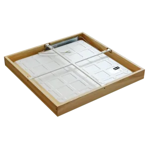 Paviršinis LED lubų šviestuvas QUADRA WOODLINE 600x600 40W IP20 4000K 3320lm uosis